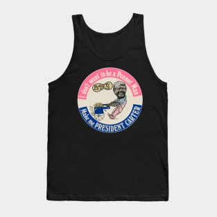 JIMMY CARTER ))(( Vintage Presidential Peanut Man Campaign Tank Top